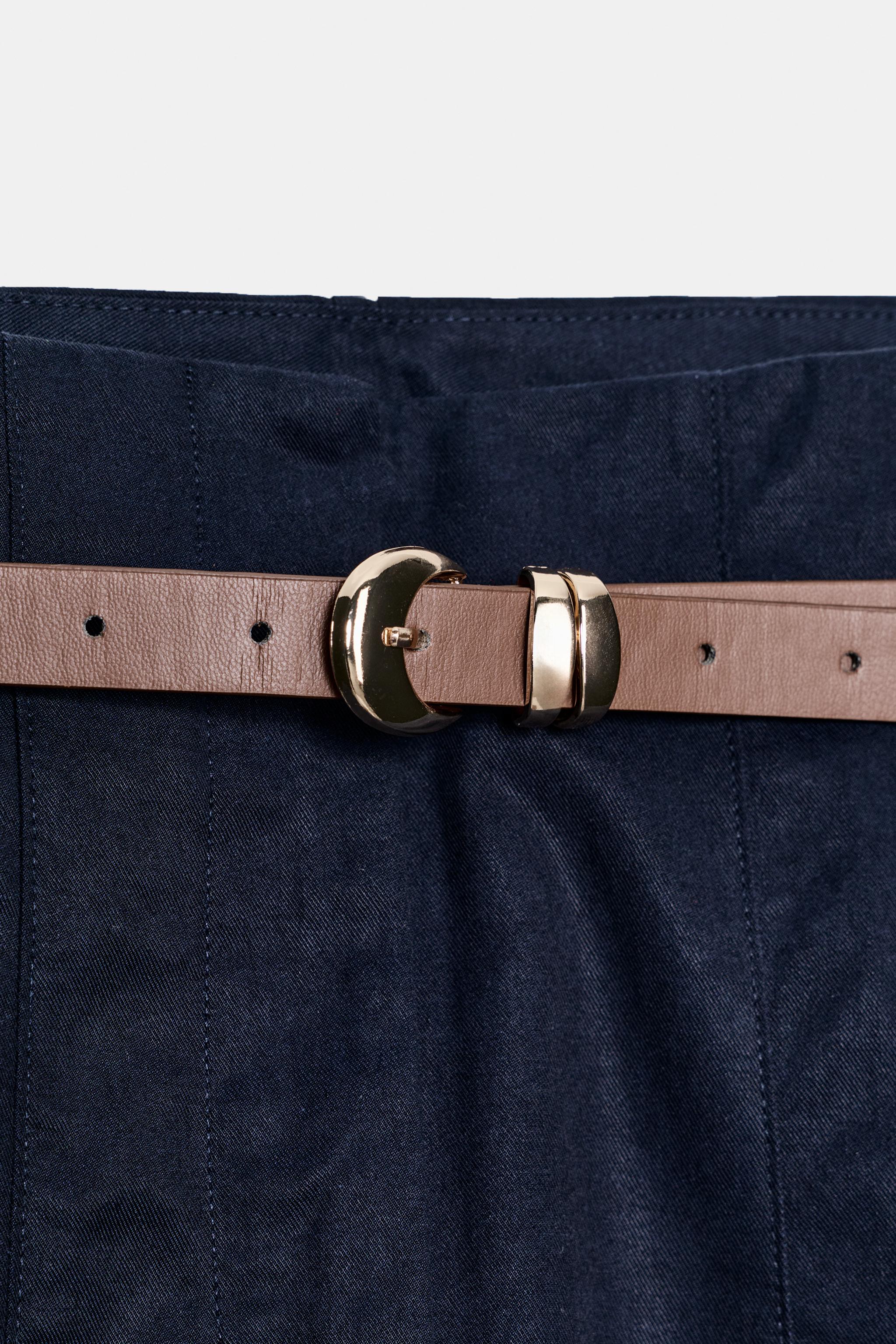 PANTALON TAILLE HAUTE ET CEINTURE